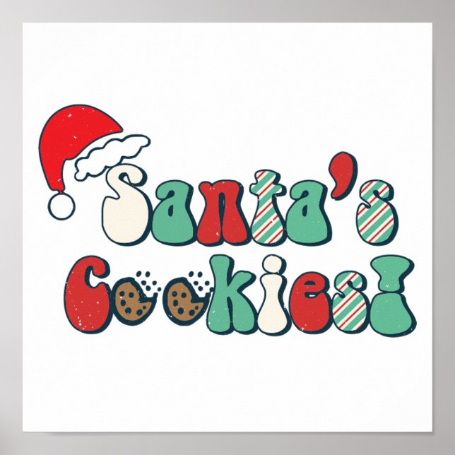 Affiche Père Noël Cookies ! ! ! (Devant)