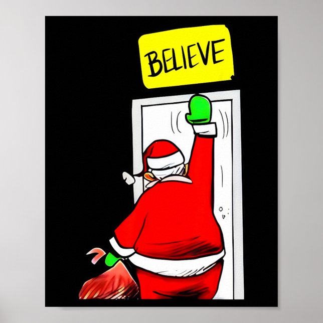 Affiche Père Noël Croyez Noël (Devant)