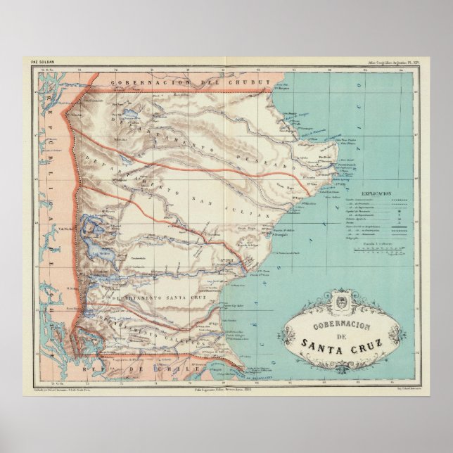 Affiche Père Noël Cruz, Argentine (Devant)
