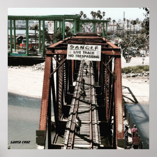 Affiche Père Noël Cruz California pont perdu