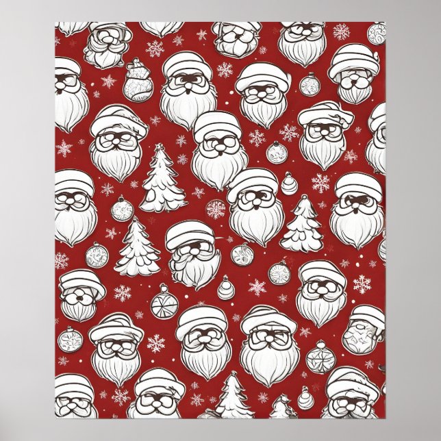 Affiche Père Noël de Noël (Devant)