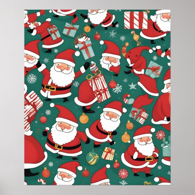Affiche Père Noël de Noël (Devant)