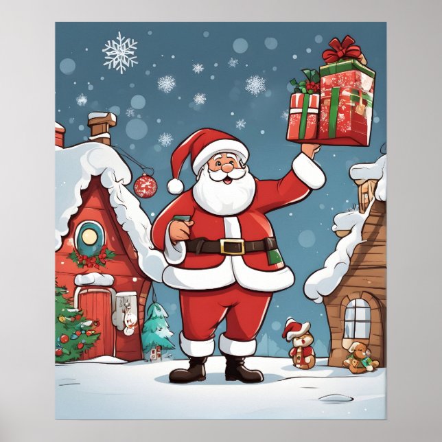 Affiche Père Noël de Noël (Devant)