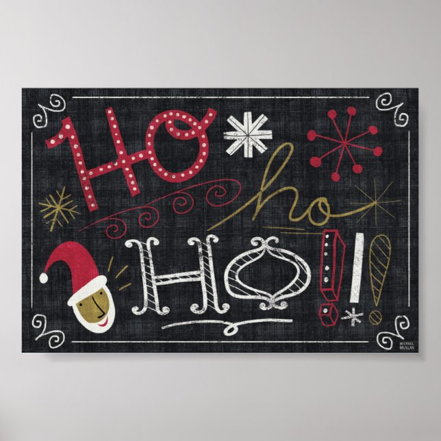 Affiche Père Noël de Noël bizarre (Devant)