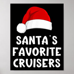 Affiche Père Noël de Noël Croisiéristes préférés Drôle de