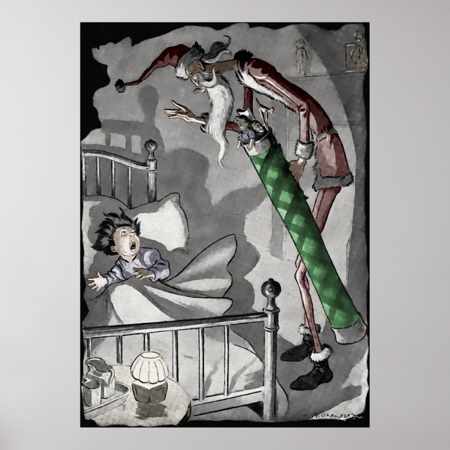 Affiche Père Noël déplaisant (Devant)