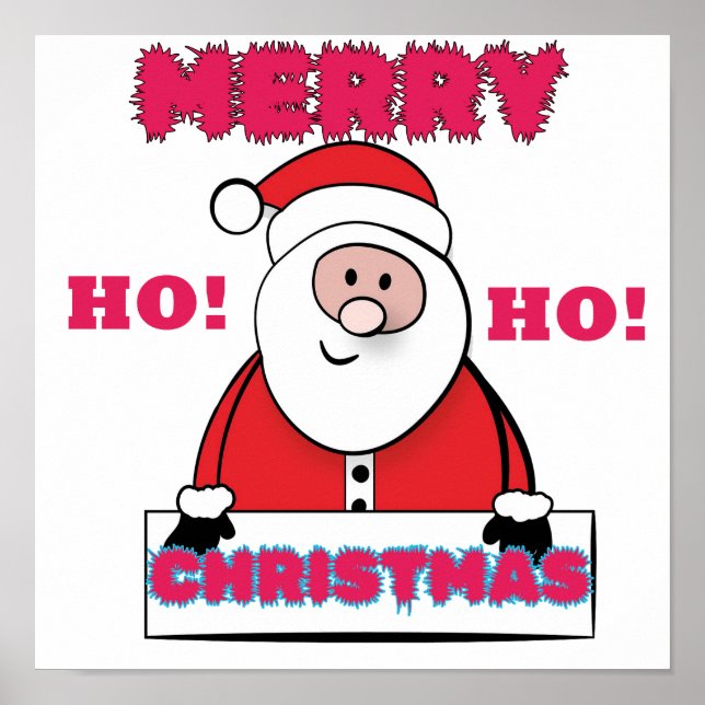 AFFICHE PÈRE NOËL DIT : MERCI NOËL, OH ! (Devant)