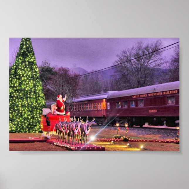 Affiche Père Noël et l'Express polaire (Devant)
