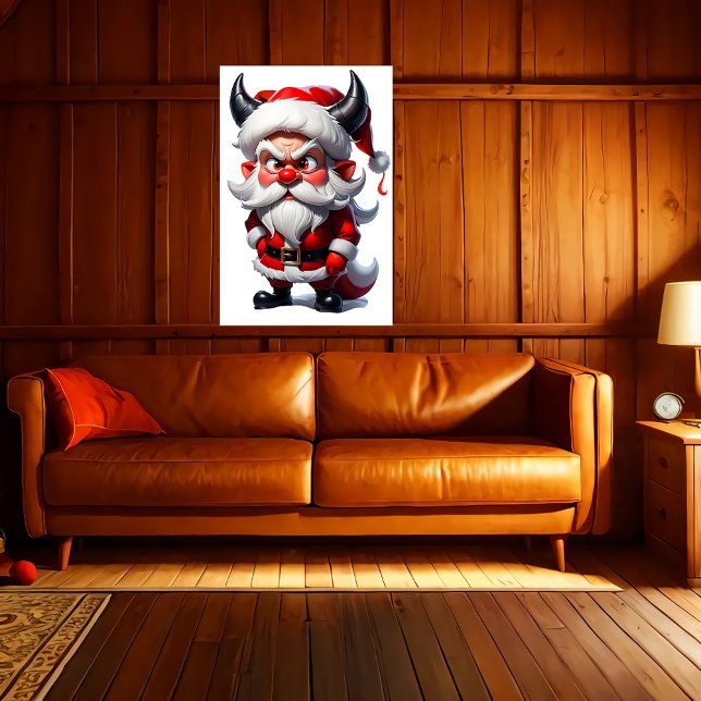 Affiche Père Noël - Evil Twin | Art AI (Créateur téléchargé)