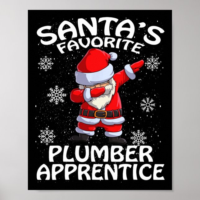 Affiche Père Noël Favori Plumber Apprentice Noël (Devant)