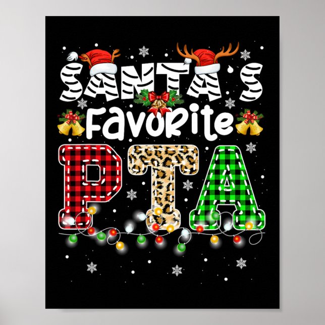 Affiche Père Noël Favori PTA Thérapiste de Noël (Devant)