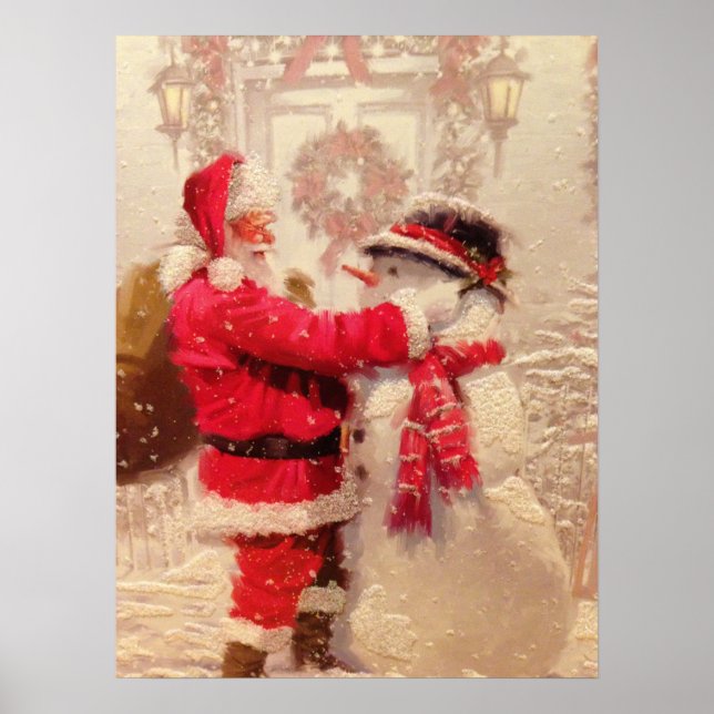 Affiche Père Noël Frosty Noël (Devant)