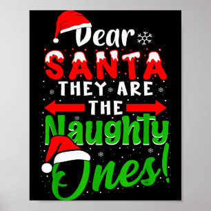 Affiche Père Noël Ils Sont Les Vilains Drôle De Noël