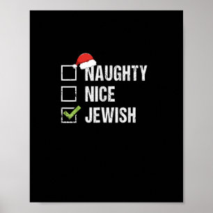 Affiche Père Noël juif méchant gentil Noël