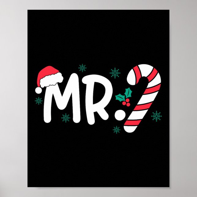 Affiche Père Noël M. Et Mme Sucre de canne Couples Corresp (Devant)