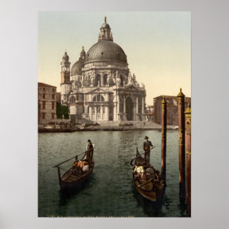 Affiche Père Noël Maria della Salute I, Venise, Italie