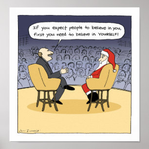 Affiche Père Noël obtient des conseils