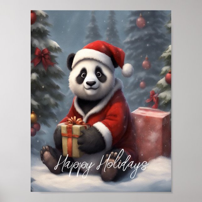 Affiche Père Noël Panda Bear (Devant)