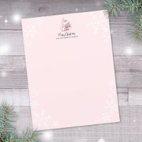 Père Noël rose Joyeux Noël