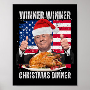 Affiche Père Noël Trump Noël Humour Drôle Trump Noël