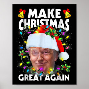 Affiche Père Noël Trump Rendez à Noël sa grandeur Ugly Xma
