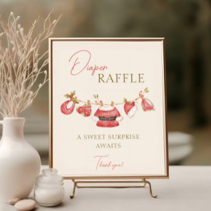 Affiche Père Noël Vêtements pour bébés Baby shower pour ga
