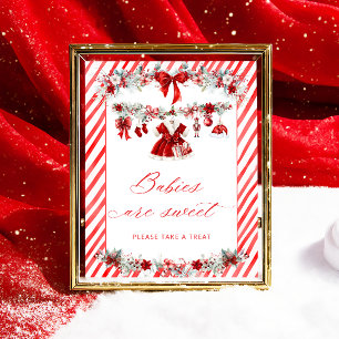 Affiche Père Noël Vêtements pour bébés Les bébés sont doux