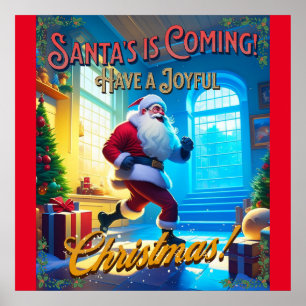 Affiche Père Noël vient de Chimney !