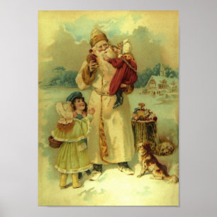 Affiche Père Noël vintage - 1890s