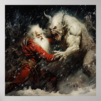 Affiche Père Noël VS Krampus
