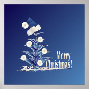 Affiche Père Noël's Christmas tree