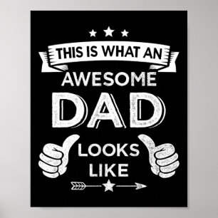 Affiche Père Papa A L'Air De Fête des pères Naissance De N