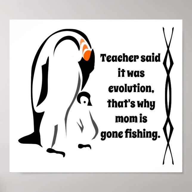 Affiche Père Penguin Empereur debout avec son fils (Devant)