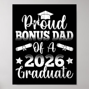 Affiche Père suppléant fier de la promotion 2026 Diplômé s