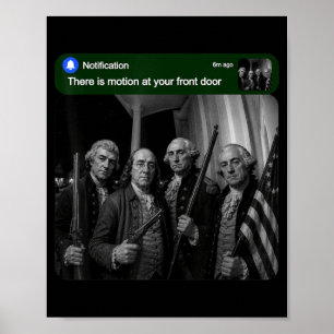 Affiche Pères Fondateurs Humour Il Y A Du Mouvement Devant