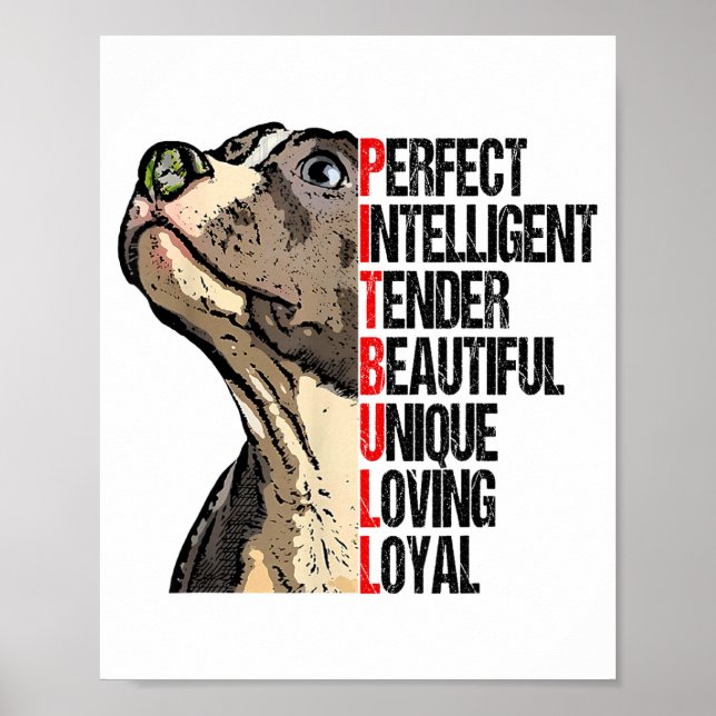 Affiche Perfect Intelligent Tender Beautiful Unique Loving (Devant)