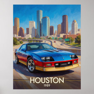 Affiche Performance de la route urbaine à Houston Texas 19