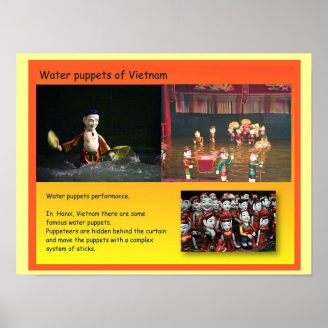 Affiche Performing Arts, Vietnamese water puppets (Devant)