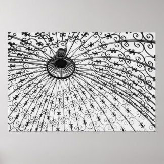 Affiche Pergola de fer, Jardins du Musée Gilcrease. 2008