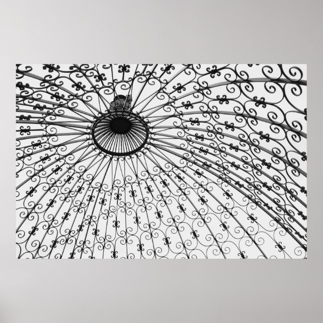 Affiche Pergola de fer, Jardins du Musée Gilcrease. 2008 (Devant)