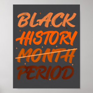 Affiche Période d'histoire noire Histoire afro-américaine