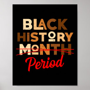 Affiche Période du mois de l'histoire noire Melanin Junett