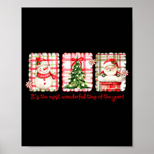 Affiche Période Merveilleuse De L'année Joyeux Noël Père N