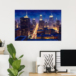 Affiche Peripheral Metropolis View
