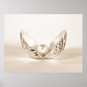 Affiche Perle en coquillage