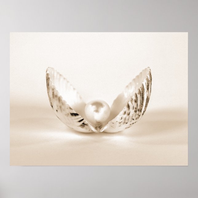 Affiche Perle en coquillage (Devant)