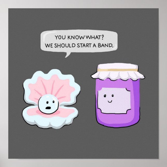 Affiche Perle Et Jam Commencer Un Groupe (Devant)