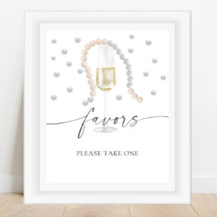 Affiche Perles - cadeaux de mariage, prenez-en un