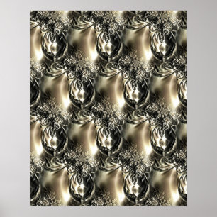 Affiche Perles dorées