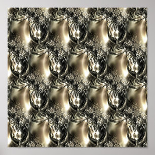 Affiche Perles dorées